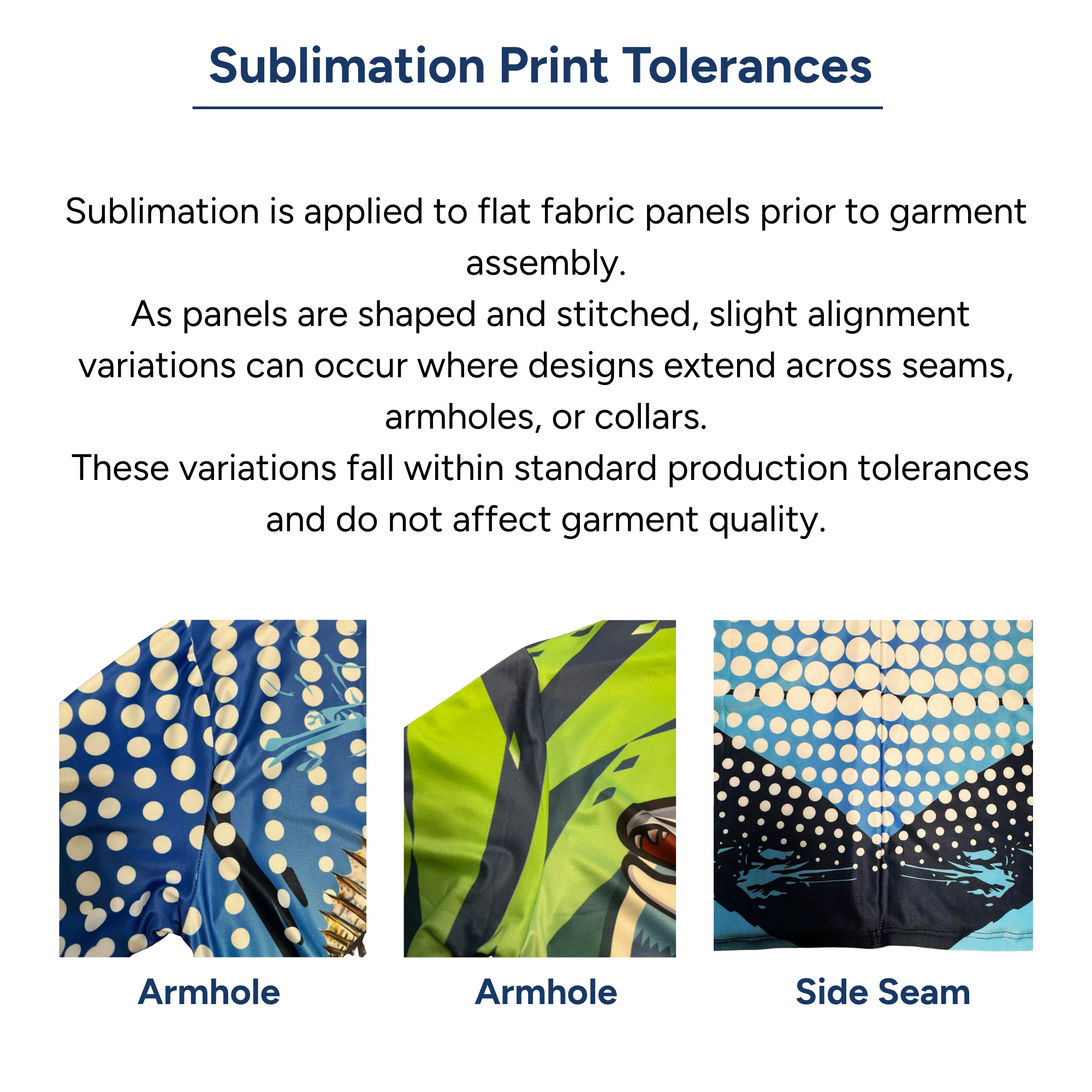 SUBLIMATION-LIMITATIONS